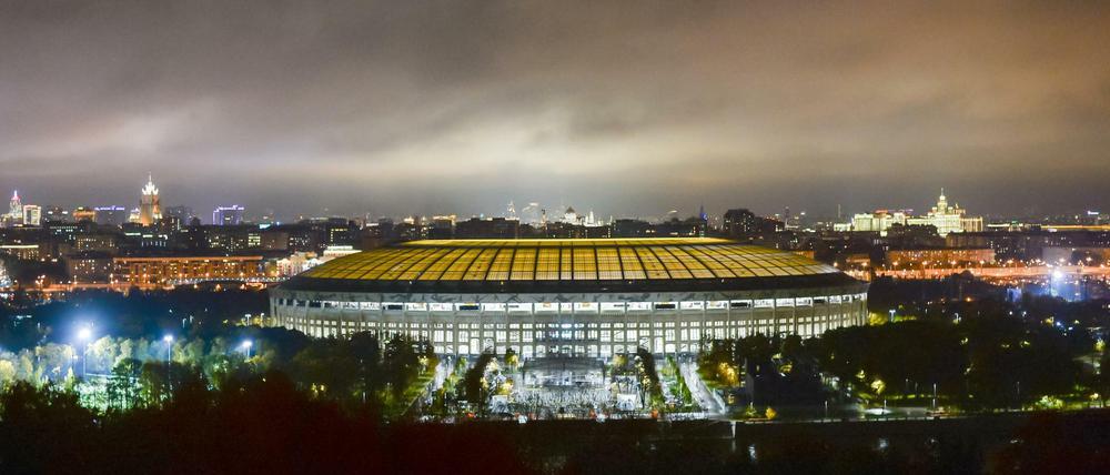 Das Luschniki-Stadion in Russland. Die Fußball-WM 2018 ist wohl auch deshalb nach Russland gekommen, weil Bestechungsgelder im Spiel waren.
