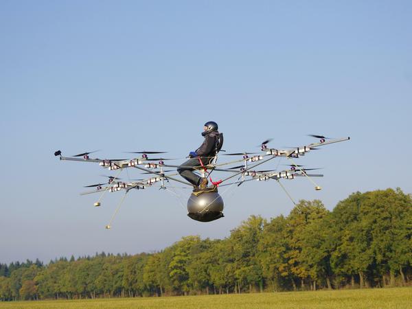 Fliegender Gummiball: Erstes Volocopter-Konzept aus dem Jahr 2011