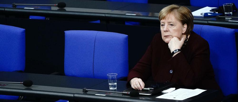 Bundeskanzlerin Angela Merkel Ende November im Bundestag.