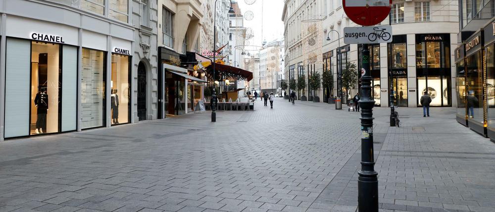 Vierter Lockdown in Österreich: Wiens Straßen sind nicht so leer wie während der ersten drei Lockdowns. (Archivbild, 22.11.2021)